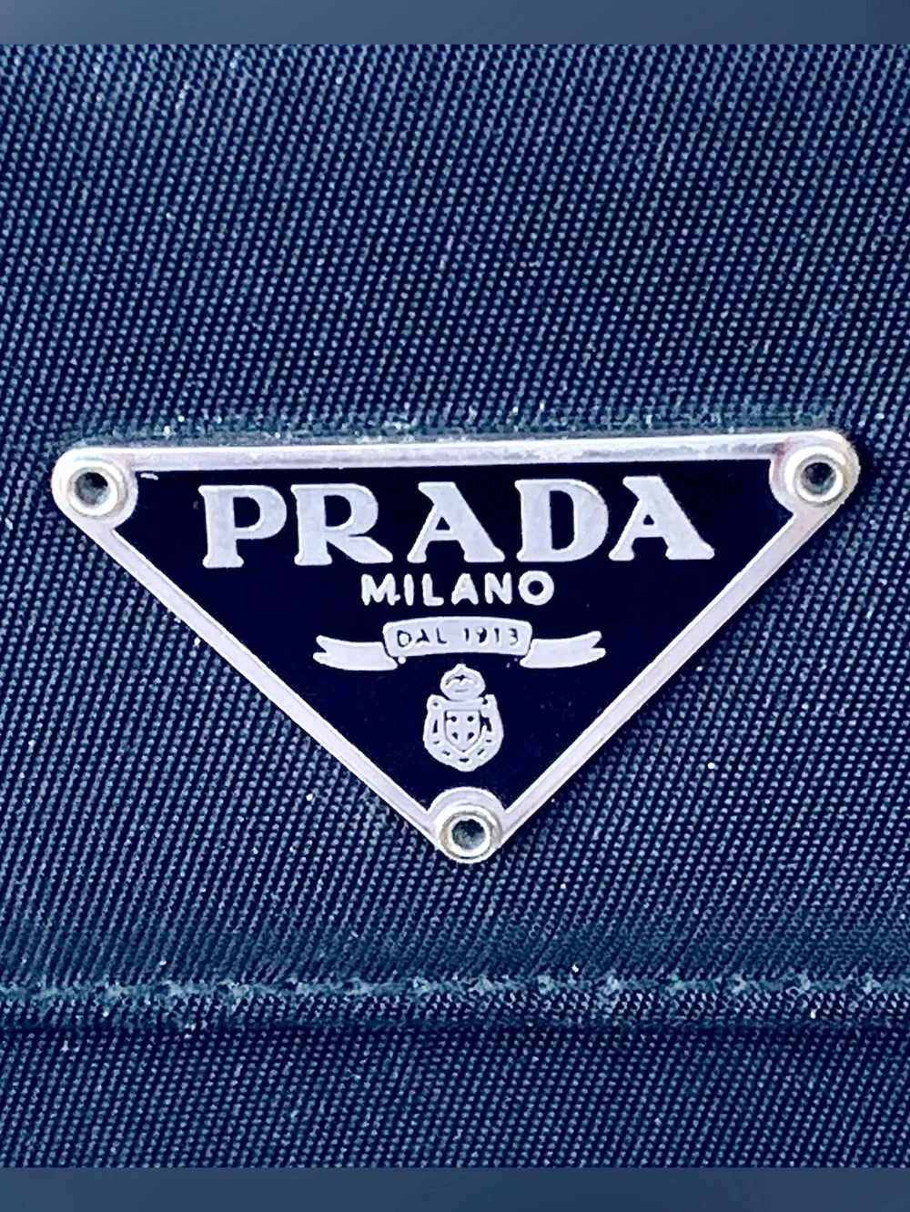 PRADA M150 Black TESSUTO Nylon Logo TRI-FOLD Wallet VINTAGE 90’s